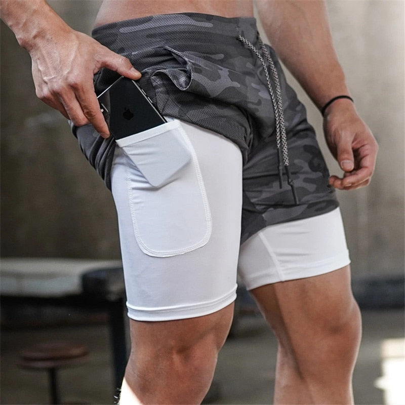 Shorts para Corrida Porta Toalha