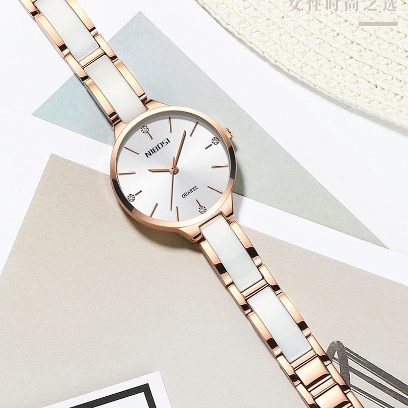 Relógio Feminino Montre Femme Luxo