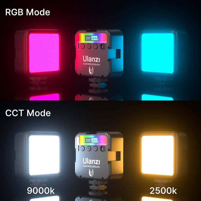 Iluminador de Led RGB para Câmeras / Celulares