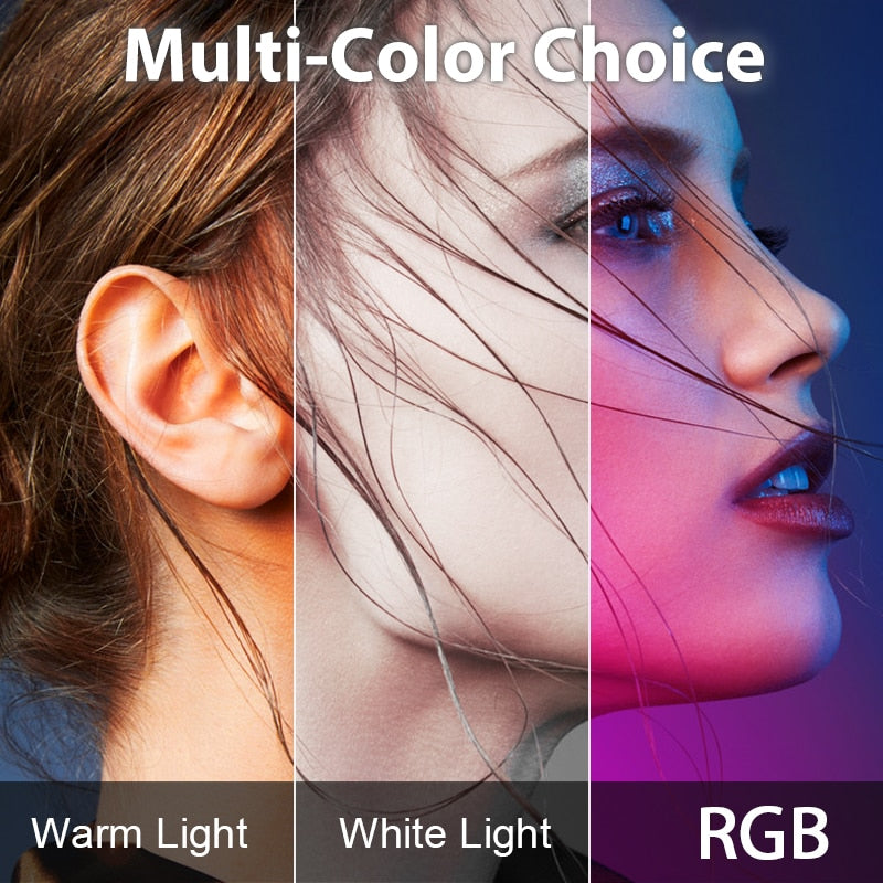 Iluminador de Led RGB para Câmeras / Celulares