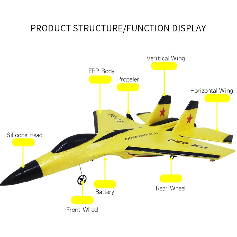 Avião de Controle Remoto SU35 2.4G