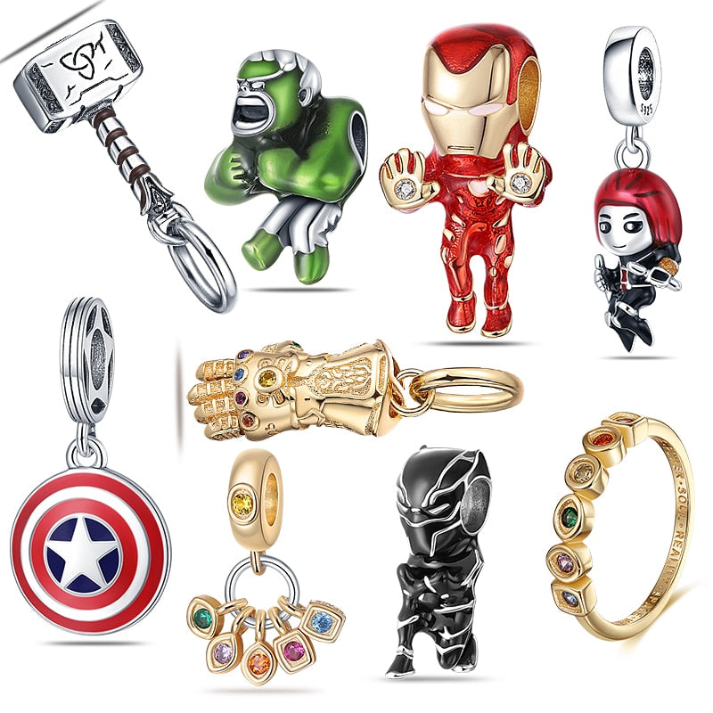 Berloques Pandora Disney ou Marvel em Prata