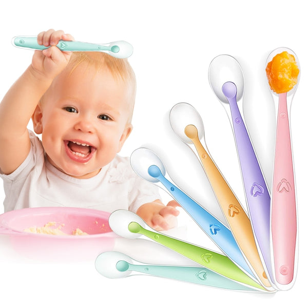 Kit Colheres de Silicone Premium - Alimentação Para Bebê