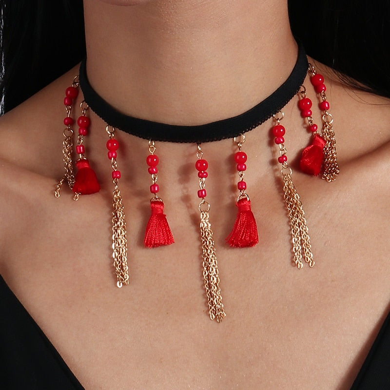 Gargantilha Choker Veludo