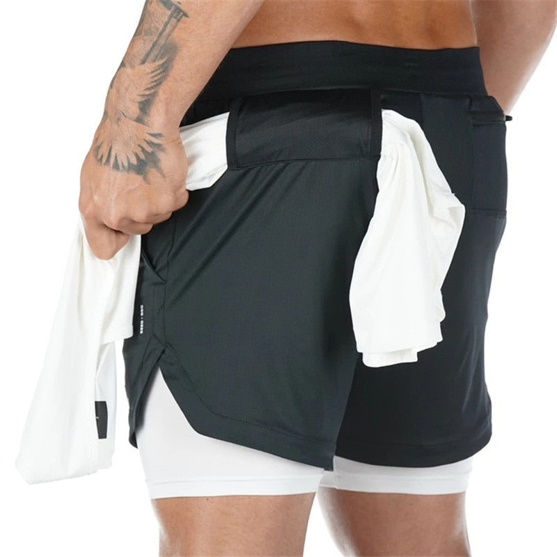 Shorts para Corrida Porta Toalha