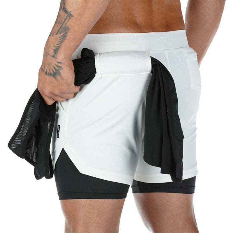 Shorts para Corrida Porta Toalha