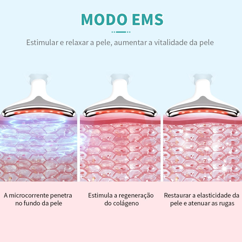 Led Anti Papada e Anti Rugas/Clareamento - Rosto e Pescoço